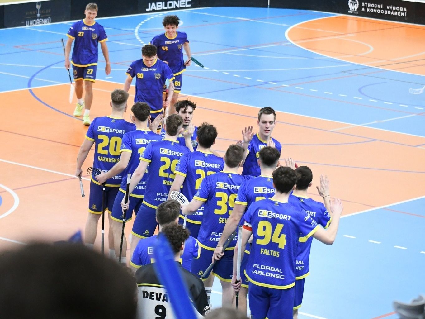 Florbalový zápas divize muži JBC- FBC Česká Lípa B