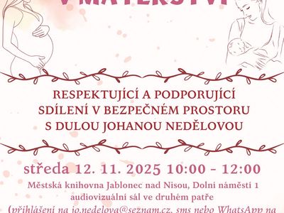 SUPPORT GROUP IN MOTHERHOOD – Městská knihovna