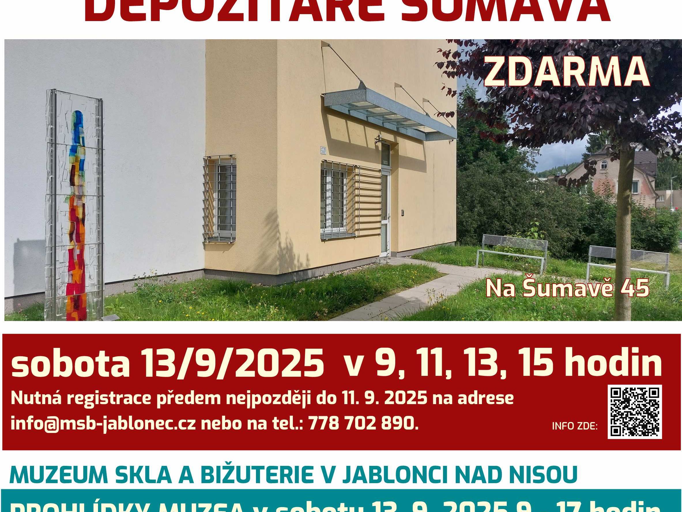 Prohlídky depozitáře Šumava