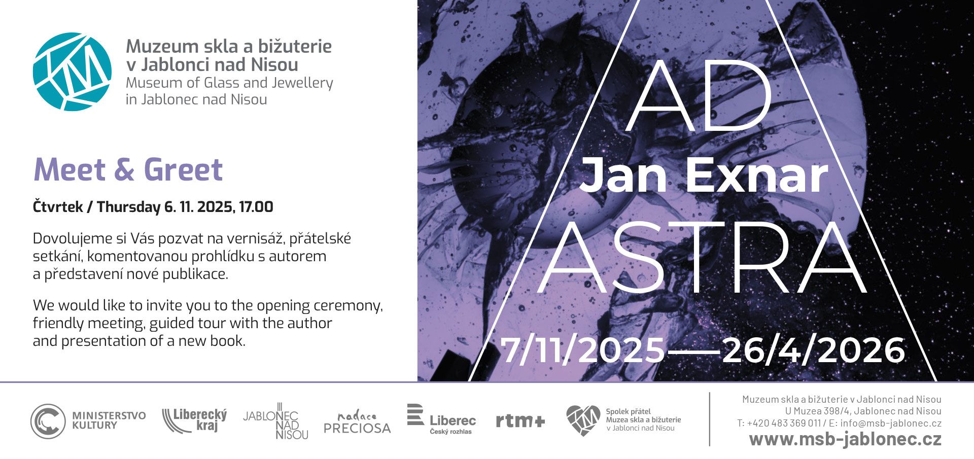 Meet & Greet JAN EXNAR – AD ASTRA