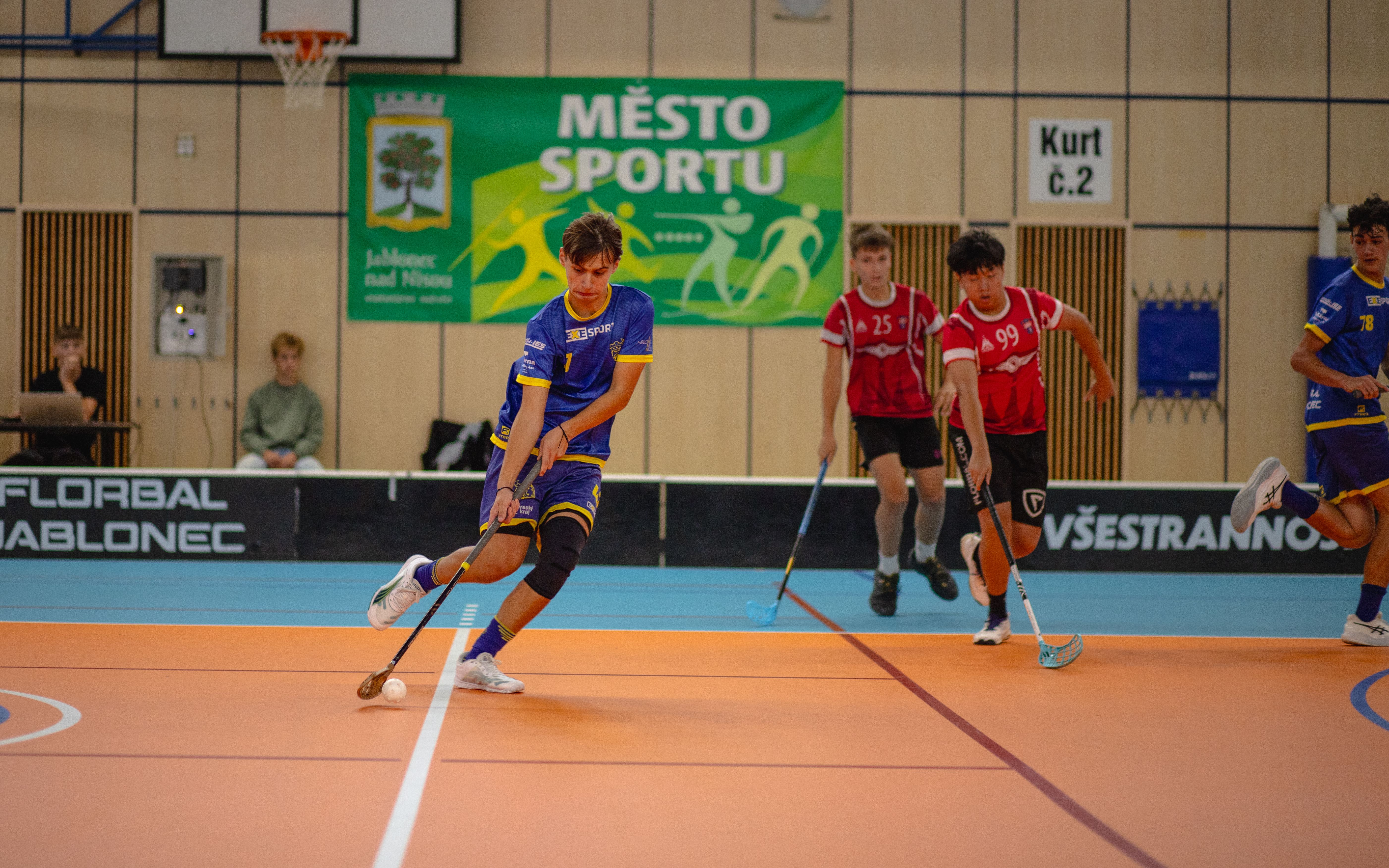 Floorball match, men, against Florbal Primátor Náchod B
