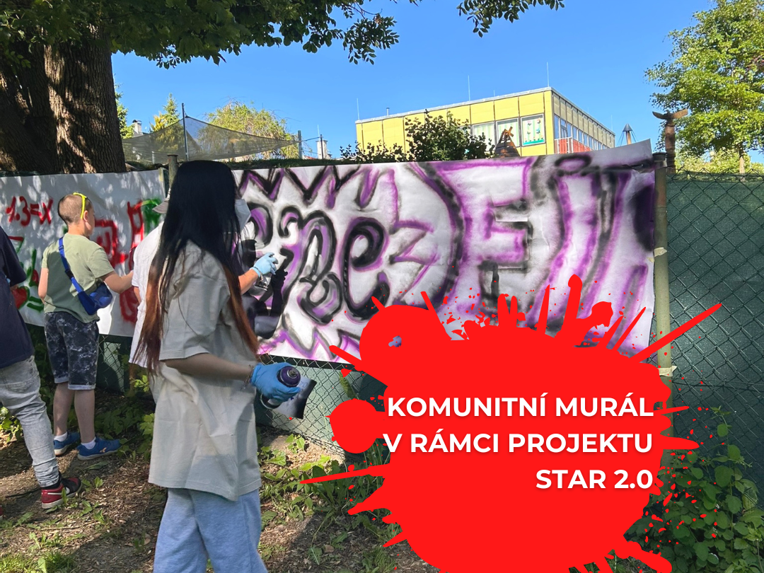 Wspólne tworzenie muralu w Jabloncu
