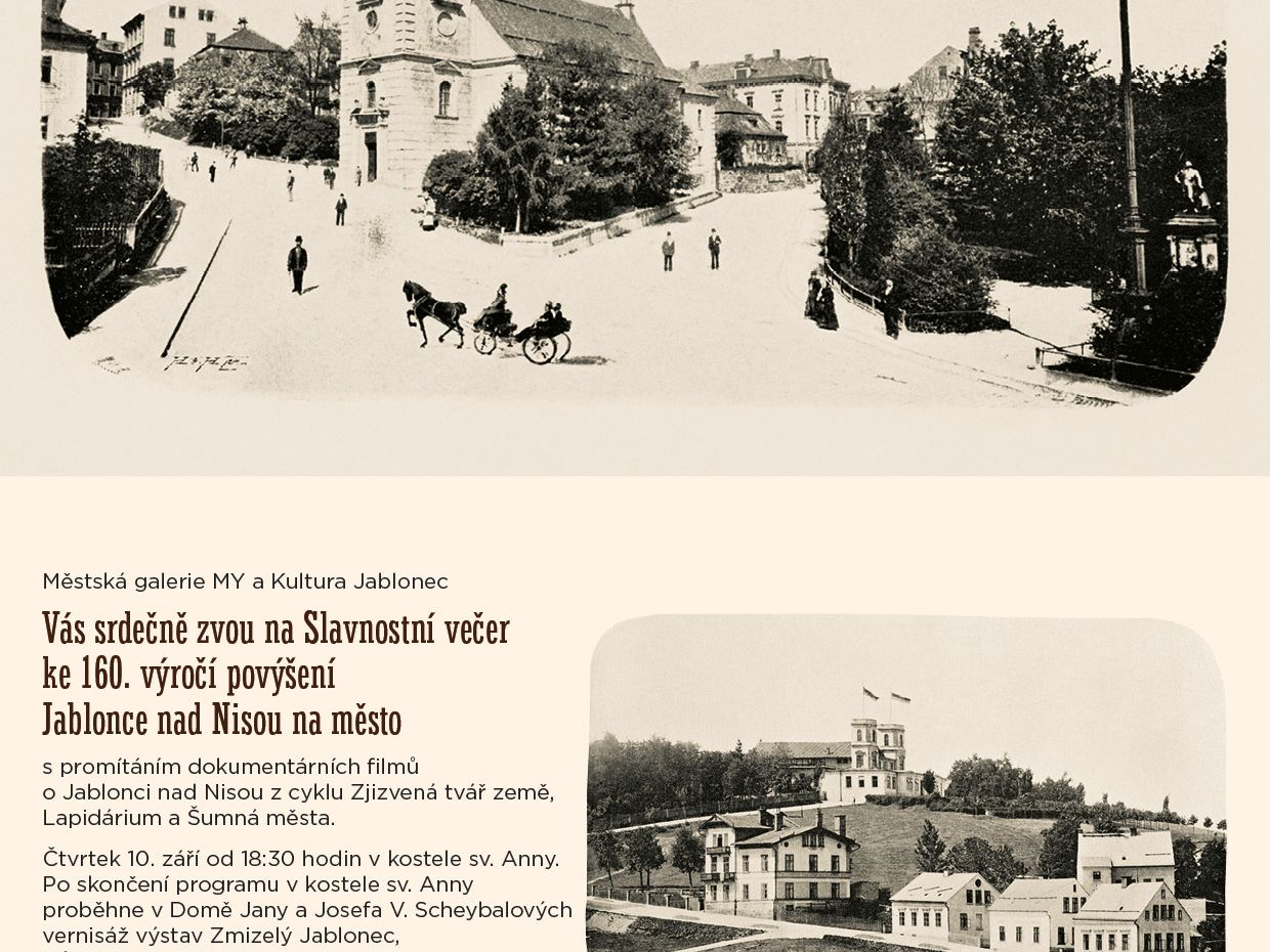 Festlicher Abend zum 160. Jahrestag der Stadtverleihung an Jablonec
