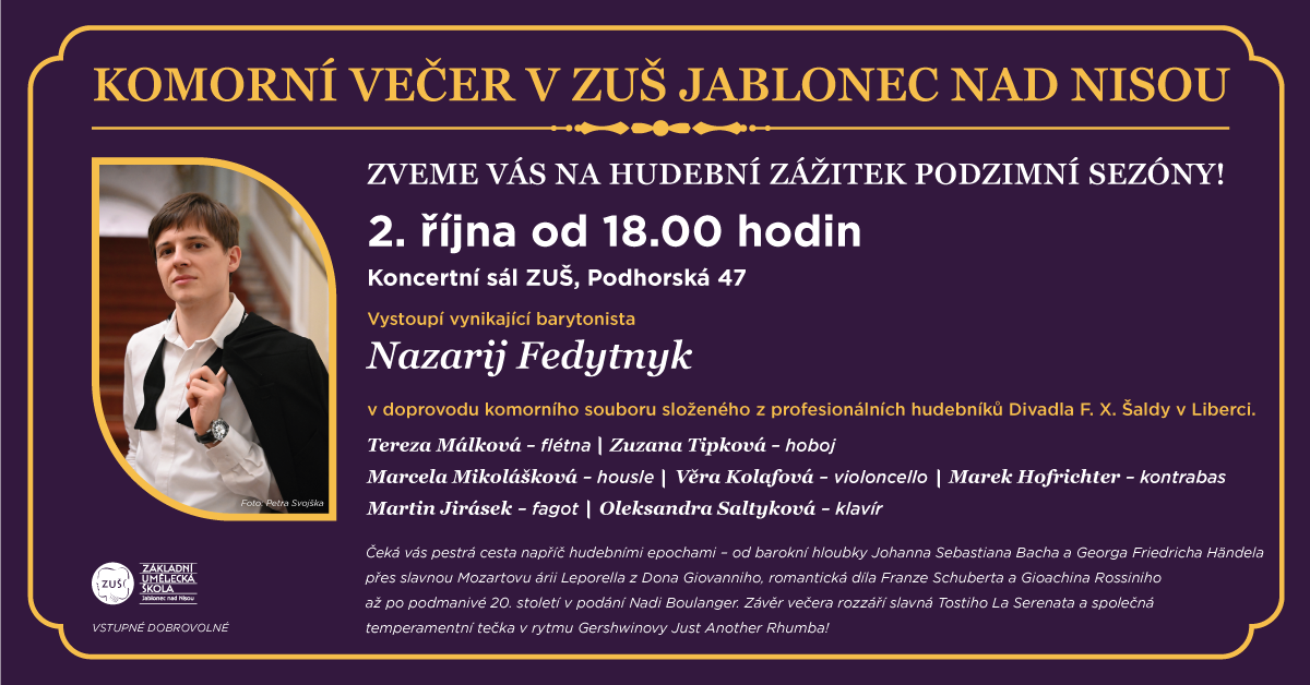 KAMMERMUSIKABEND IN DER MUSIKSCHULE JABLONEC NAD NISOU