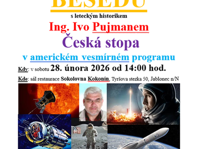 Ing. Ivo Pujman: The Czech footprint in American space exploration – Areál Sokolovny v Kokoníně- Hřiště