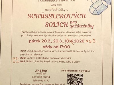 Povídání o Schüsslerových solích pro začátečníky. – JINÁ HUŤ a Kavárna cHuť