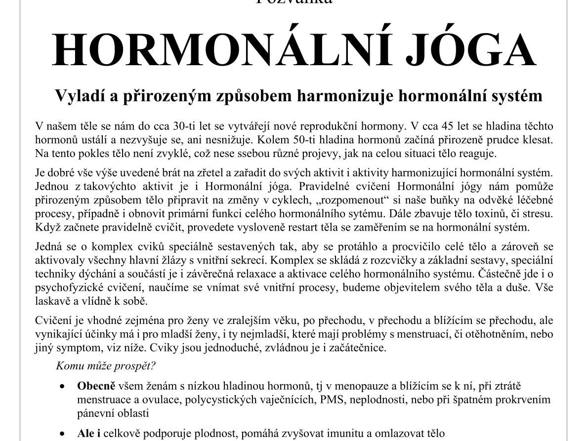 Hormonální jóga
