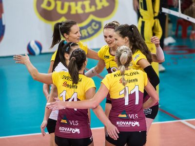 Volleyball match VK Dukla Extraliga 18 - Orion PRAHA – Municipal sports hall