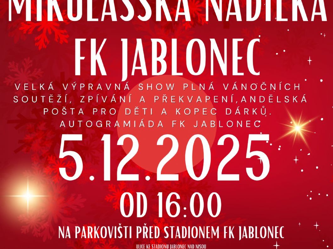 Mikulášská FK Jablonec 🧑🏻🎄
