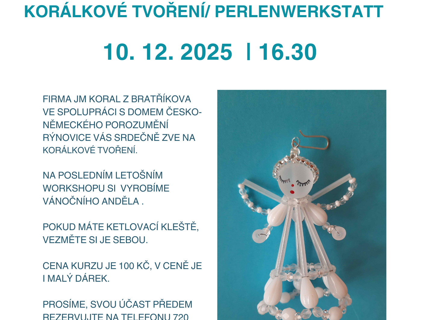 Bead workshop with Lída Dutá