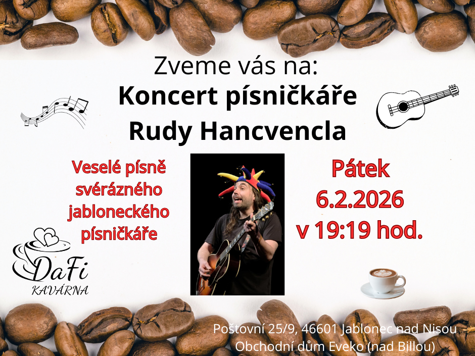 Singer-songwriter Ruda Hancvencl in a café