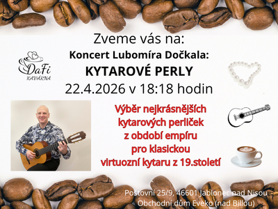 KYTAROVÉ PERLY v podání Lubomíra Dočkala – Kavárna DaFi, dětský koutek