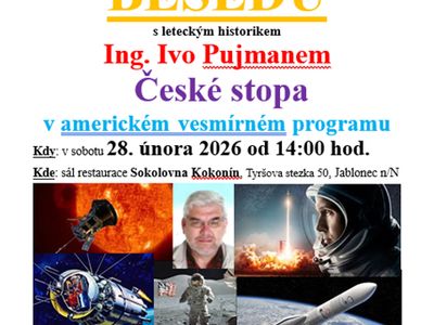 Ing. Ivo Pujman: Czeski ślad w amerykańskim kosmosie – Areál Sokolovny v Kokoníně- Hřiště