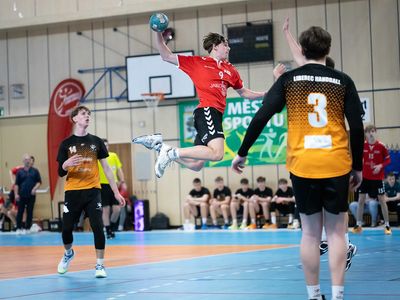 Zápas v házené TJ El. Praga - dorost Západočeši – Městská hala
