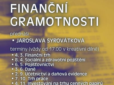 ZÁKLADY FINANČNÍ GRAMOTNOSTI: POJIŠŤOVNICTVÍ – Městská knihovna