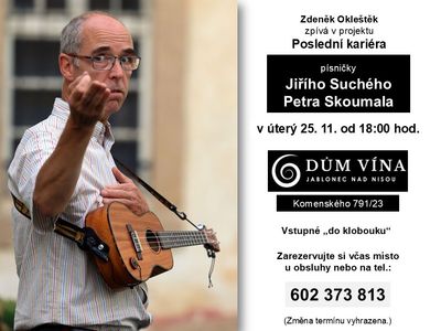 Poslední kariéra - pohodový hudební podvečer – Dům Vína