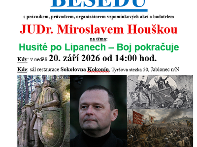 Lecture: The Hussites after Lipany – The Struggle Continues – Sokolovna complex in Kokonín – Playground