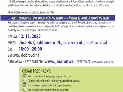 Recovery from a toxic relationship – returning to yourself – JINÁ HUŤ a Kavárna cHuť