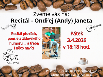 Ondřej (Andy) Janeta - Recital – DaFi Café, children's corner