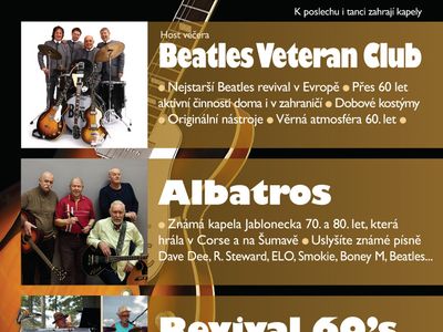 Vzpomínka na začátky bigbítu na Jablonecku – Hotel Praha - společenský sál