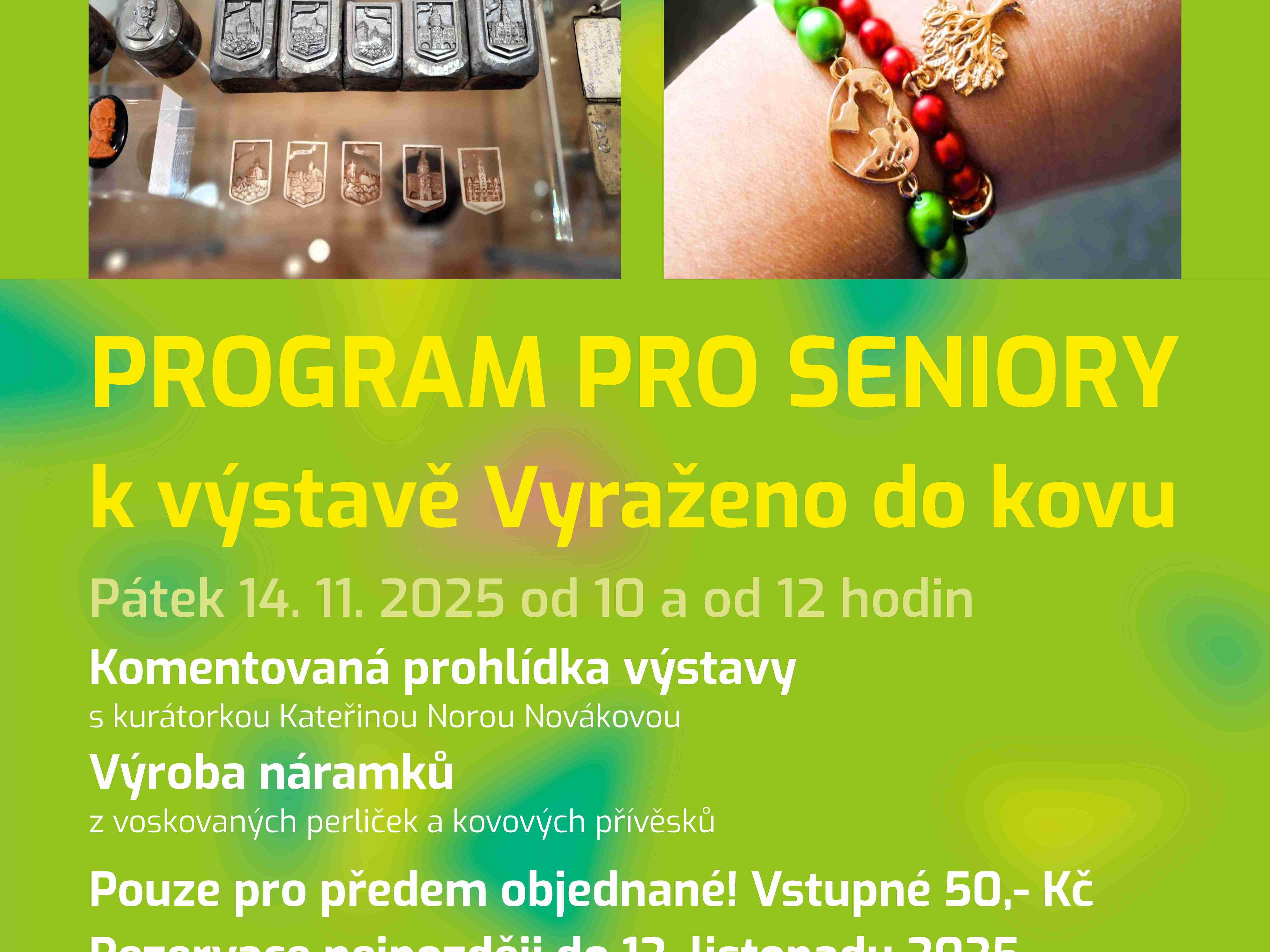 Programme for seniors accompanying the exhibition Engraved in Metal