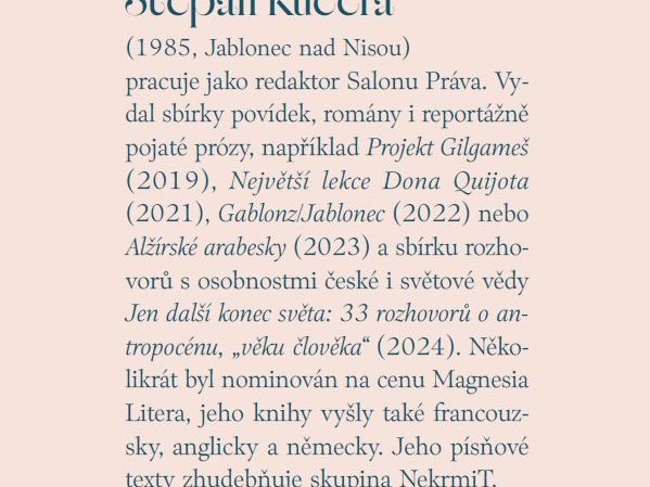 Štěpán Kučera und sein neues Buch