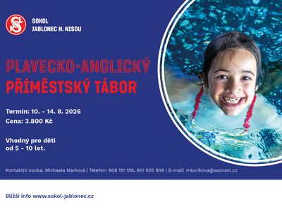 Day camp: swimming and English – Sokolovna