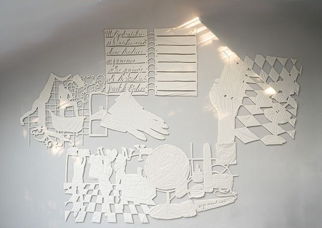 Výstava Prostrčit oko jehlou