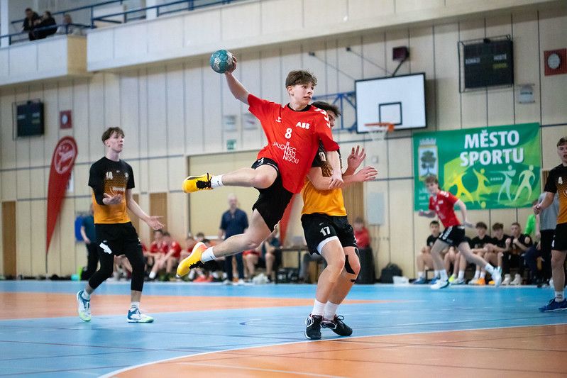 Handballspiel der Jugendmannschaft TJ El. Praga gegen Vršovice