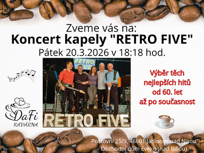 Concert by the band "RETRO FIVE" – DaFi Café, children's corner