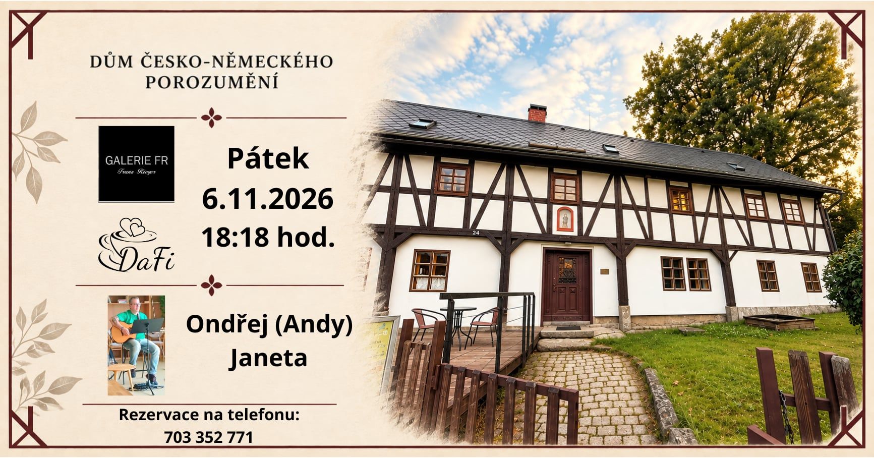 Ondřej (Andy) Janeta – Ein Abend mit Liedern und Gedichten