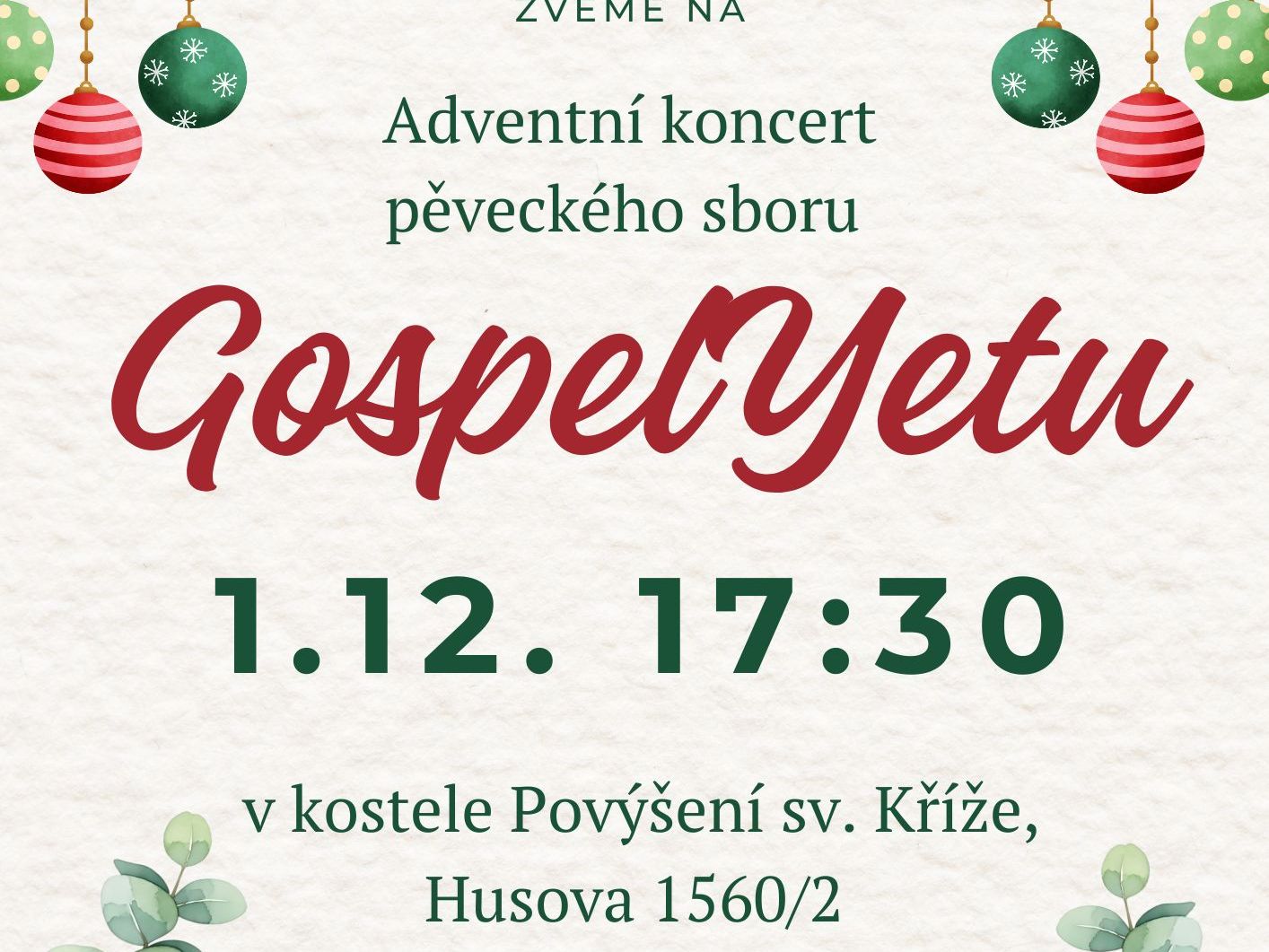 Adventní koncert GospelYetu