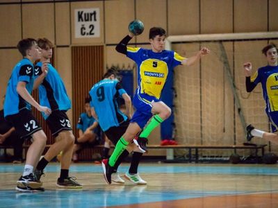 Handball match, 2nd league, junior youth, Jablonec - Liberec – Municipal sports hall