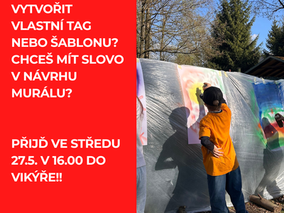 Street art workshop with Chemis – Vikýř Children and Youth Centre