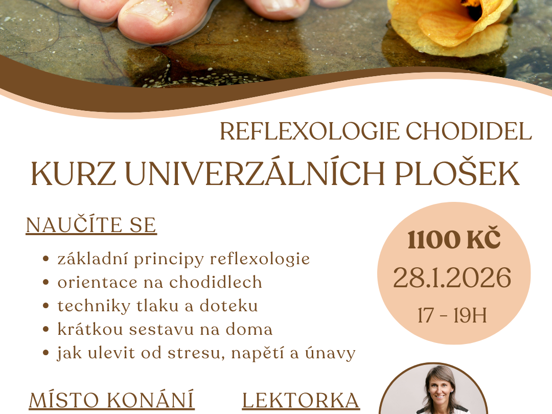 Kurz univerzálních plošek na chodidlech.