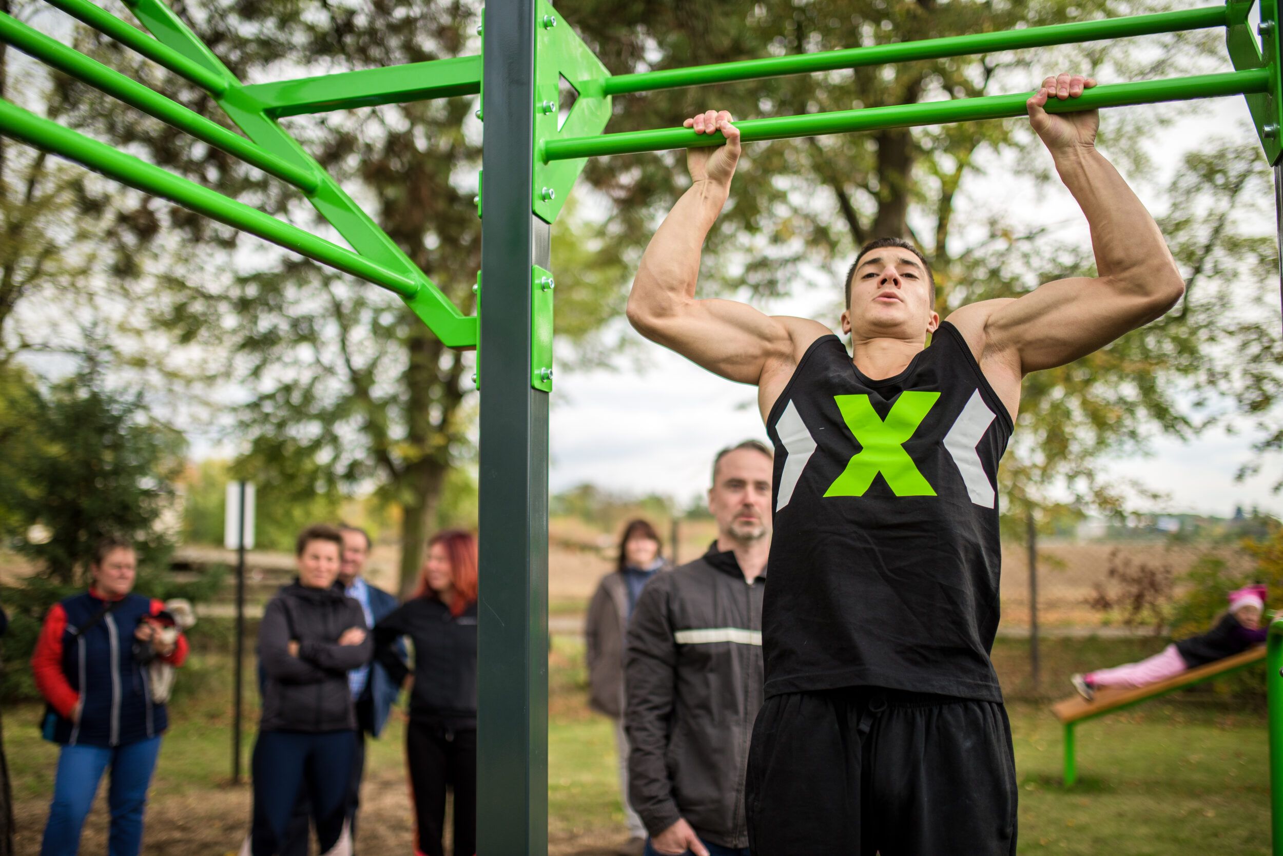 Group calisthenics lesson - Novoveská