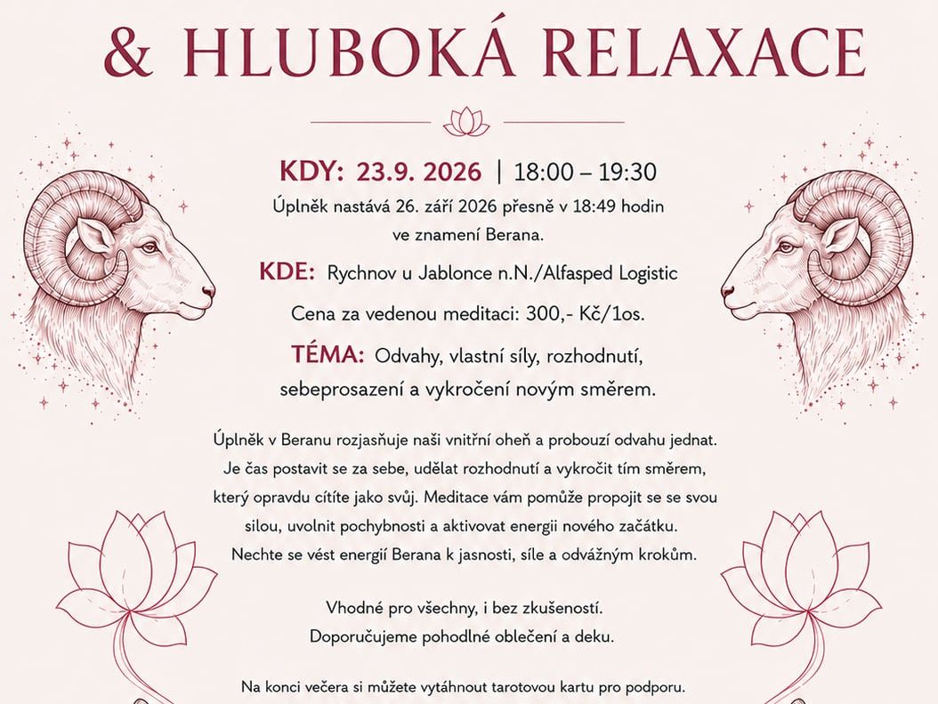 Úplňková meditace a hluboká relaxace (Beran)