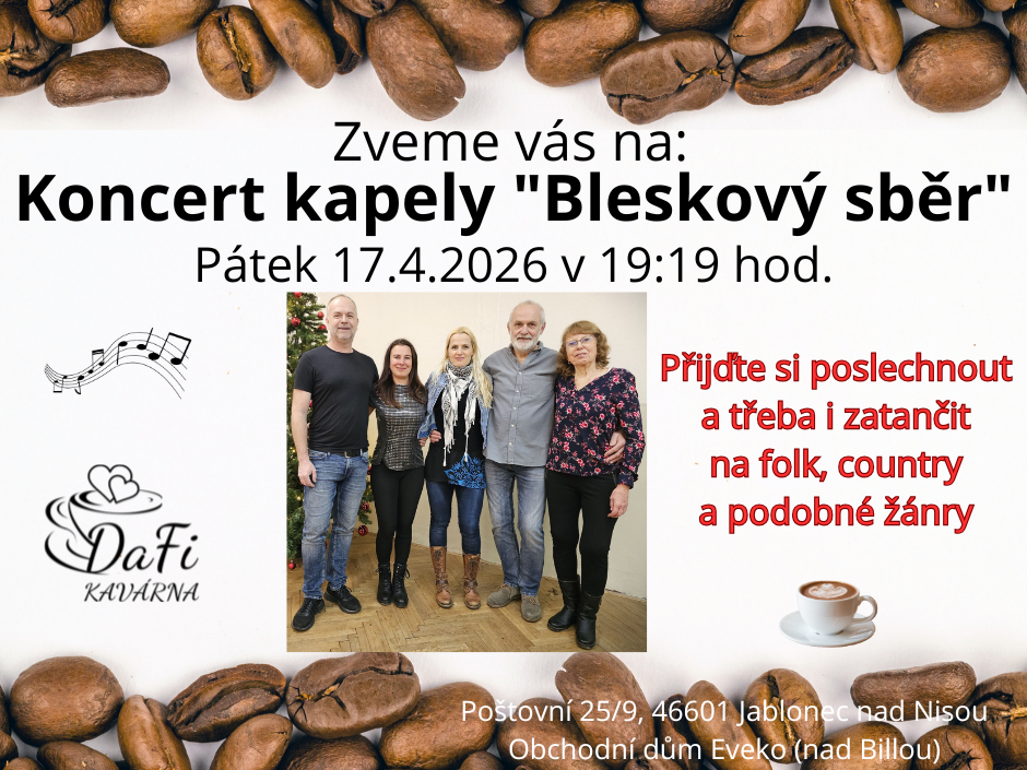 Koncert kapely "Bleskový sběr"