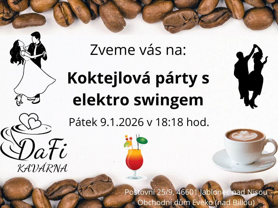 Koktejlová párty s elektro swingem
