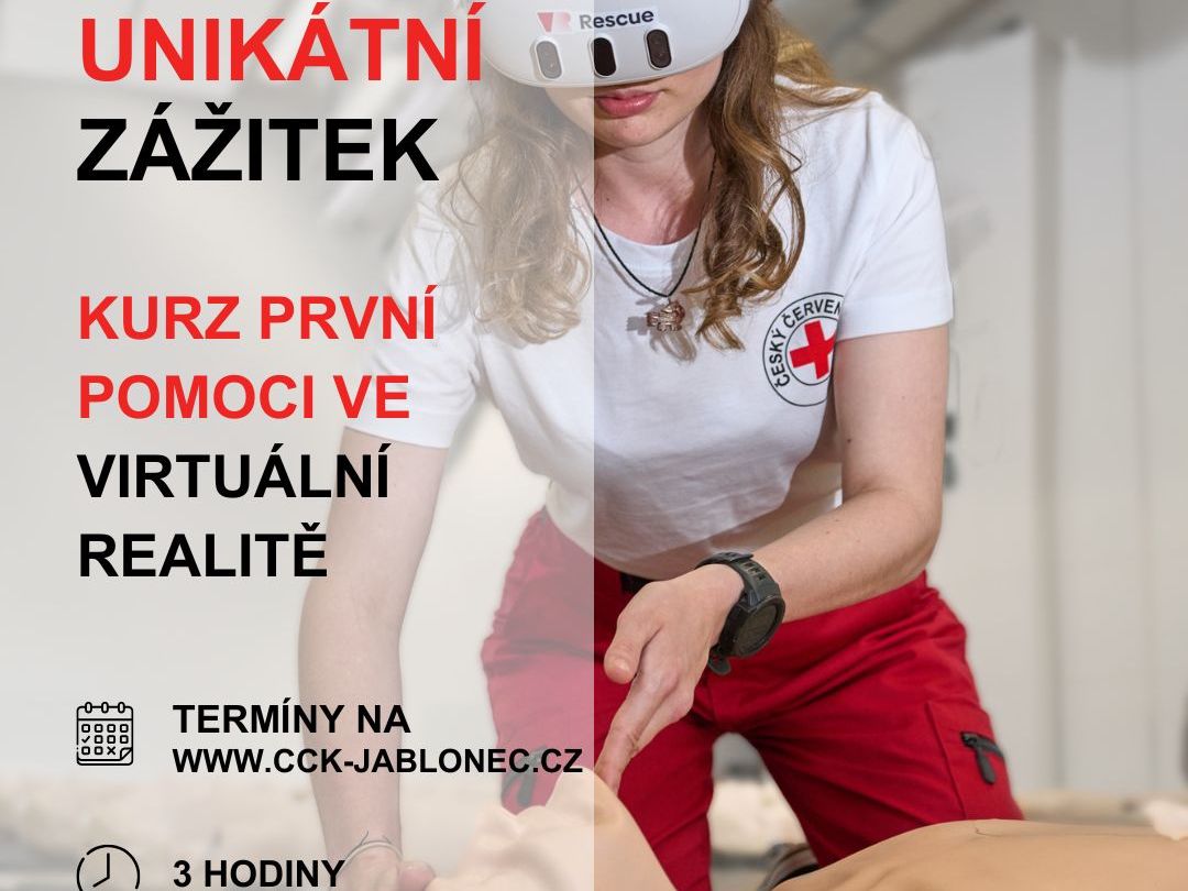Kurz první pomoci ve VR - virtuální realitě
