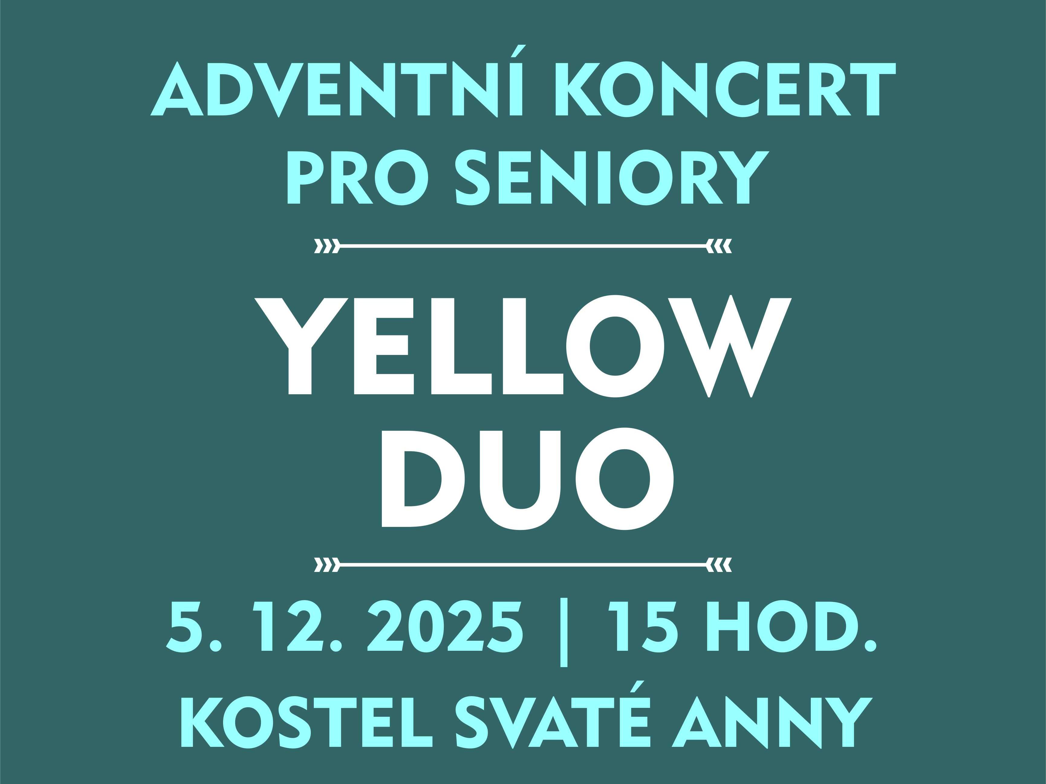 Adventní koncert pro seniory - Yellow Duo